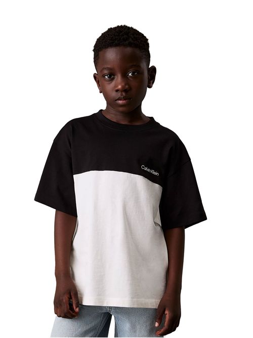 CALVIN KLEIN T-shirt oversize ColorBlock CALVIN KLEIN | CKIB0IB02450TBEH
